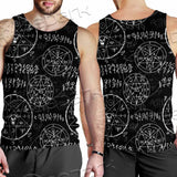 Satan Pattern Alchemy SED-0932 Men Tank-tops