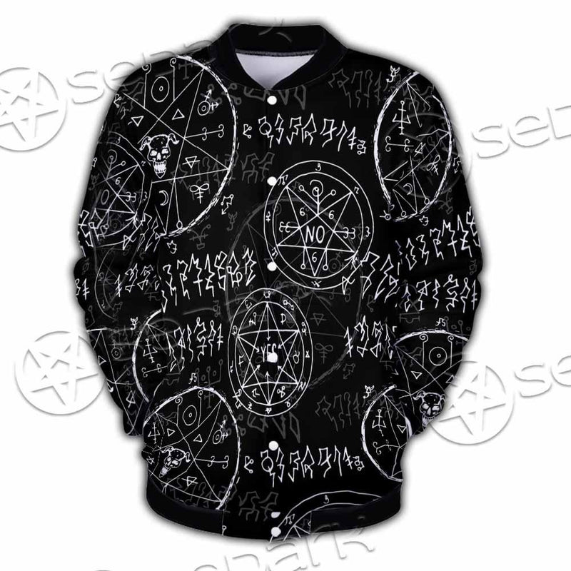 Satan Pattern Alchemy SED-0932 Button Jacket