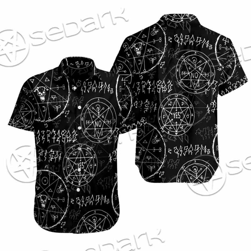 Satan Pattern Alchemy SED-0932 Shirt Allover