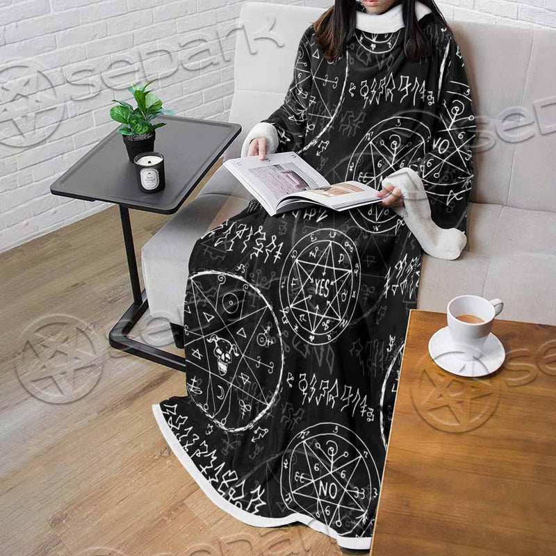 Satan Pattern Alchemy SED-0932 Sleeved Blanket