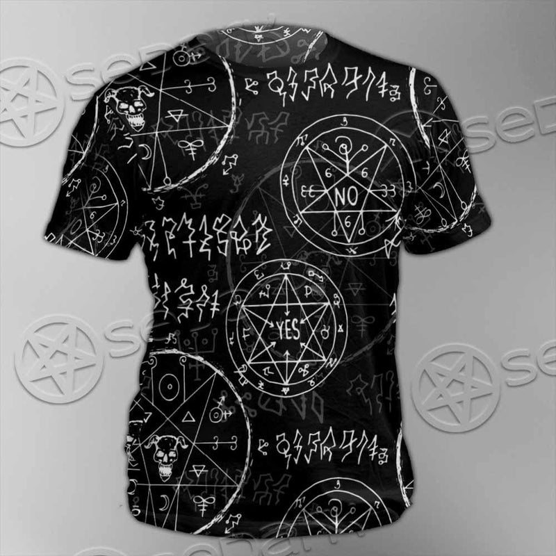 Satan Pattern Alchemy SED-0932 Unisex T-shirt