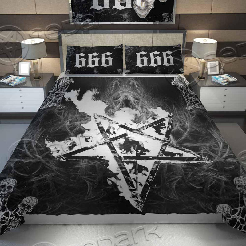 Flame Pentagram Skeleton SED-0934 Bed set