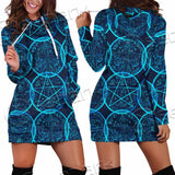 Magic Seal Fantasy Symbols SED-0935 Hoodie Dress