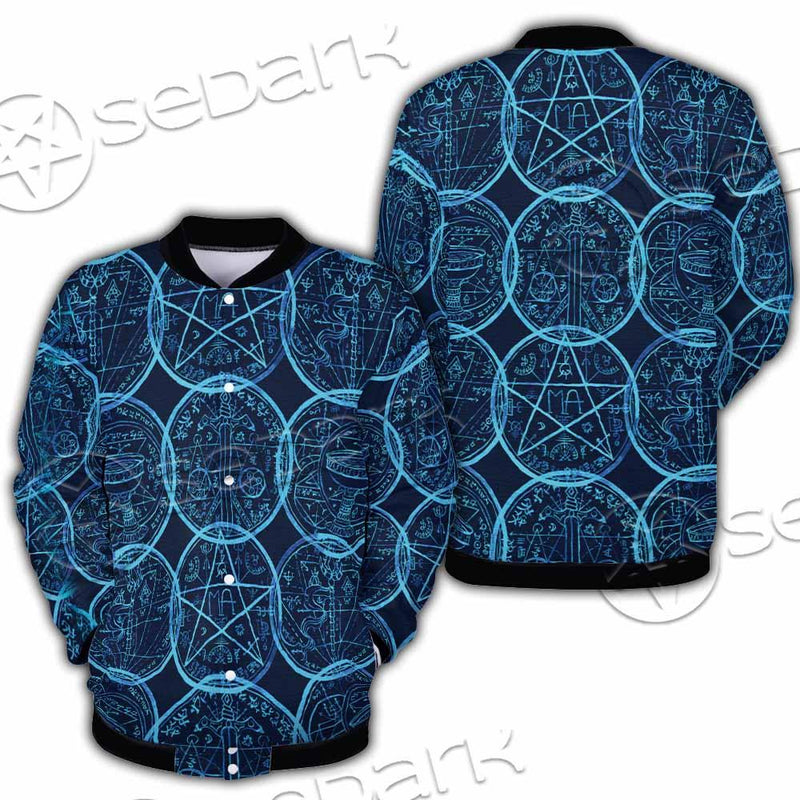 Magic Seal Fantasy Symbols SED-0935 Button Jacket