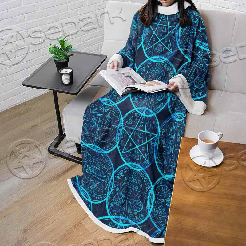 Magic Seal Fantasy Symbols SED-0935 Sleeved Blanket