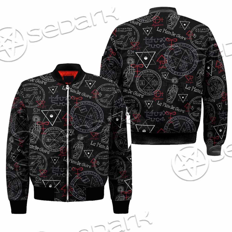 Pattern Mystic Symbols Human Hand SED-0936 Jacket