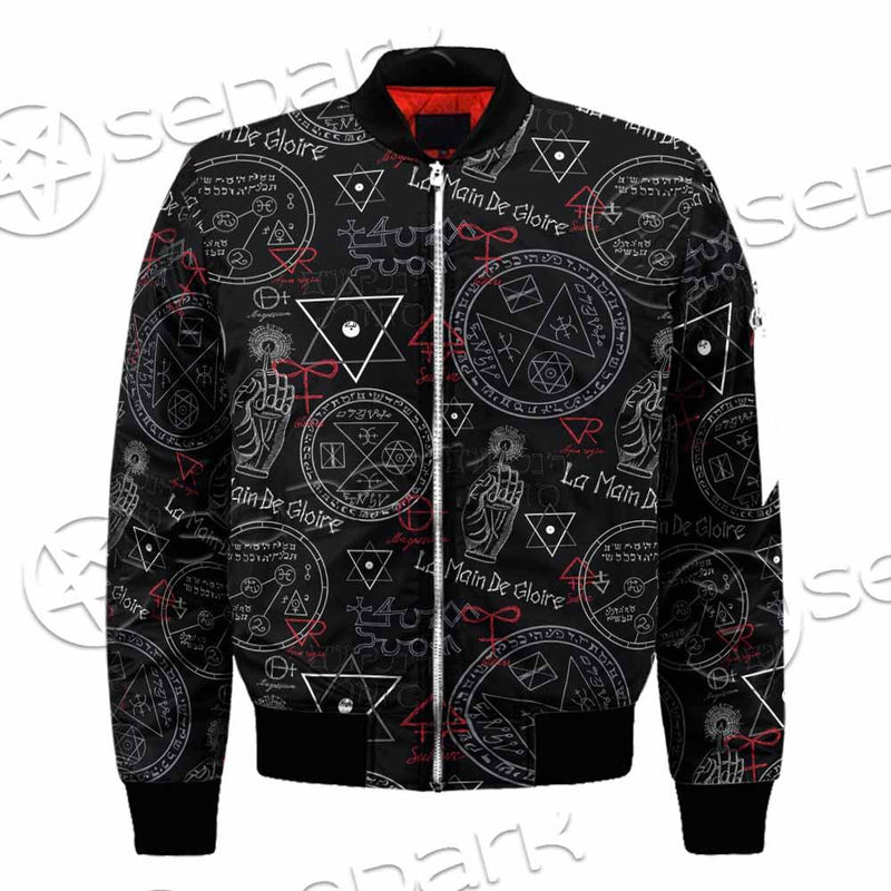 Pattern Mystic Symbols Human Hand SED-0936 Jacket