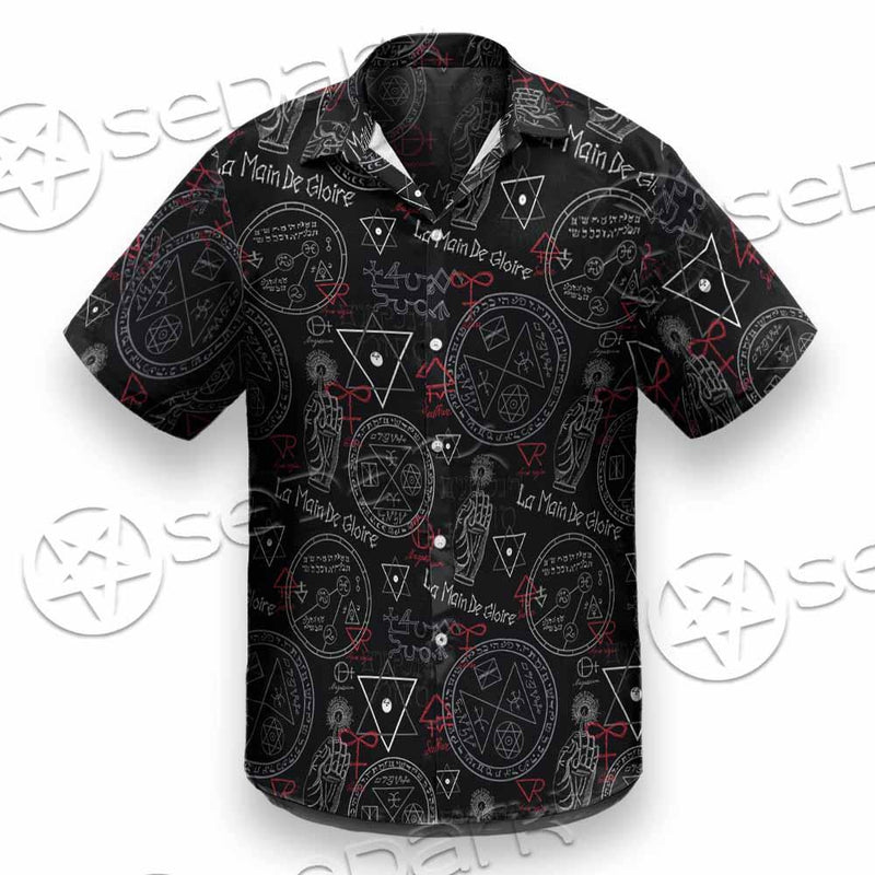 Pattern Mystic Symbols Human Hand SED-0936 Shirt Allover