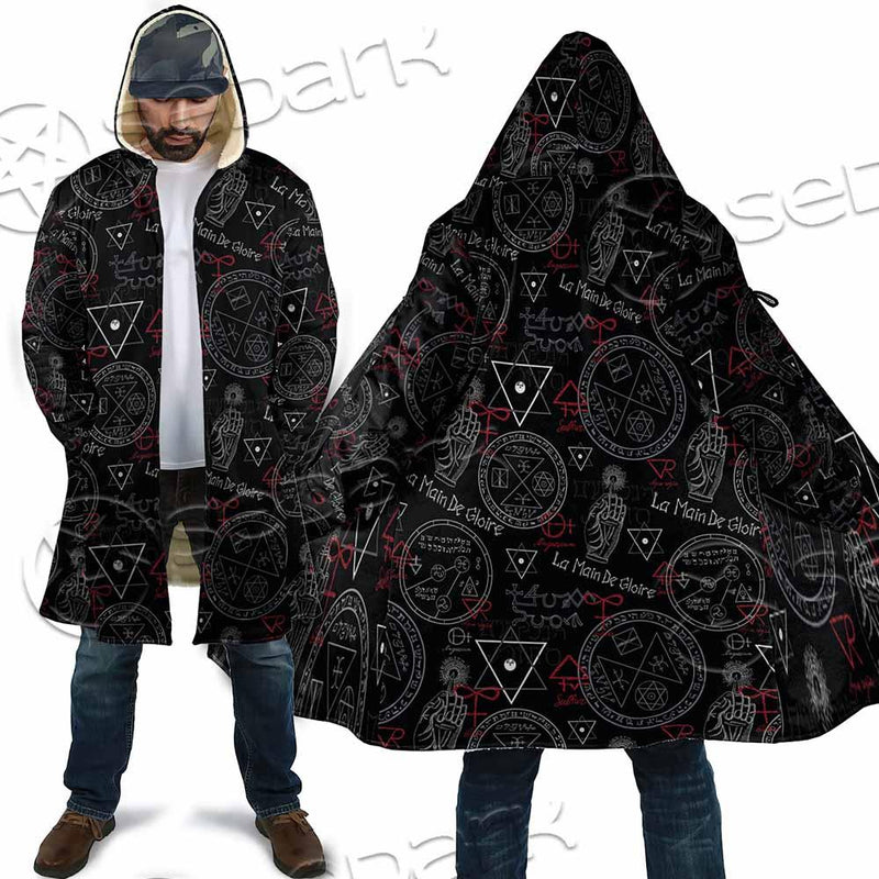 Pattern Mystic Symbols Human Hand SED-0936 Cloak