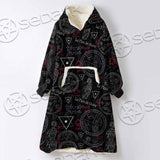 Pattern Mystic Symbols Human Hand SED-0936 Oversized Sherpa Blanket Hoodie