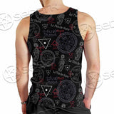Pattern Mystic Symbols Human Hand SED-0936 Men Tank-tops