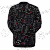 Pattern Mystic Symbols Human Hand SED-0936 Button Jacket