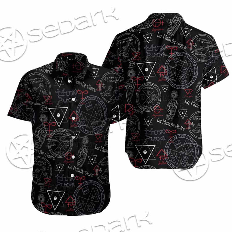 Pattern Mystic Symbols Human Hand SED-0936 Shirt Allover