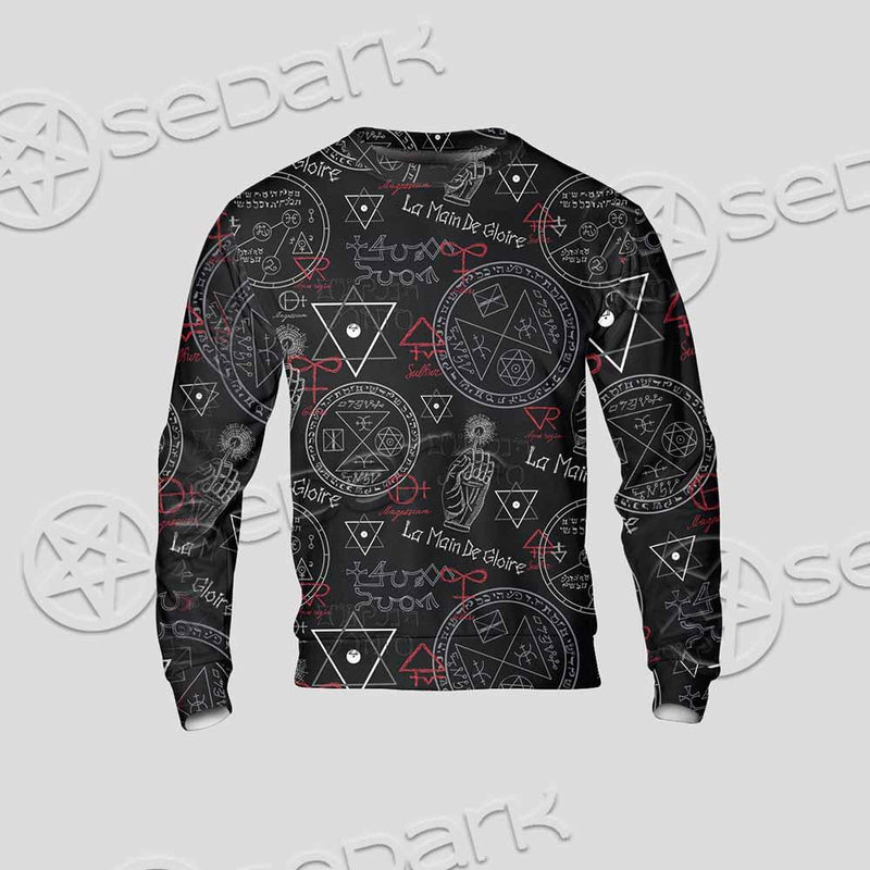 Pattern Mystic Symbols Human Hand SED-0936 Unisex Sweatshirt
