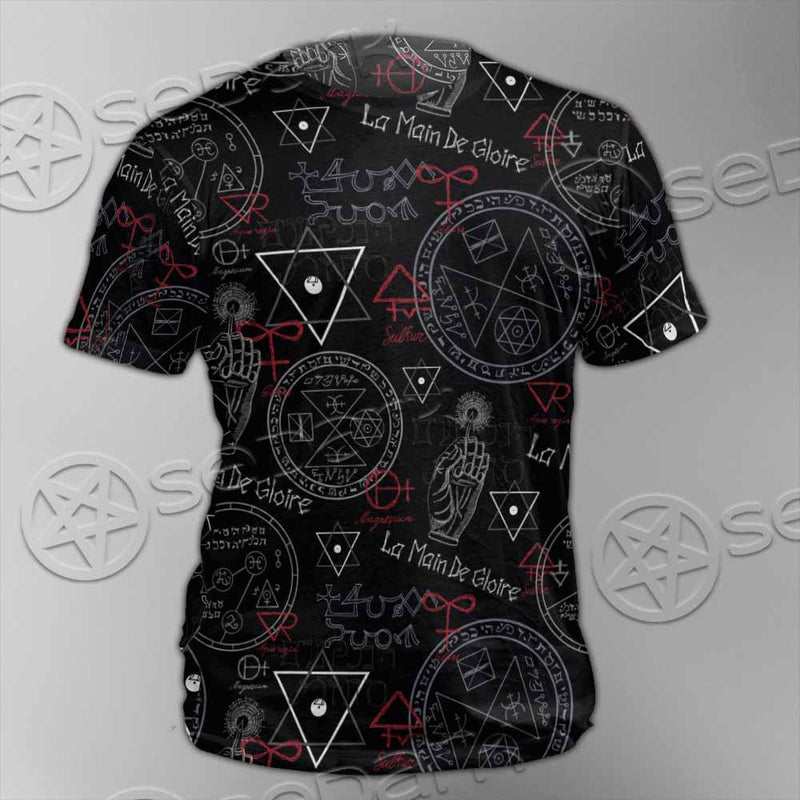 Pattern Mystic Symbols Human Hand SED-0936 Unisex T-shirt