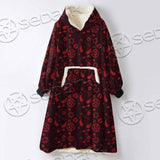 Pattern Red Demon SED-0937 Oversized Sherpa Blanket Hoodie
