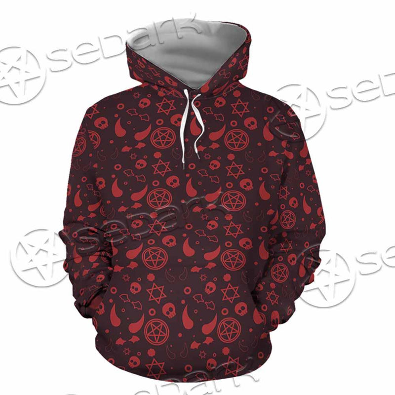Pattern Red Demon SED-0937 Hoodie & Zip Hoodie