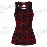 Pattern Red Demon SED-0937 Women Tank Top