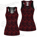 Pattern Red Demon SED-0937 Women Tank Top