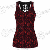 Pattern Red Demon SED-0937 Women Tank Top
