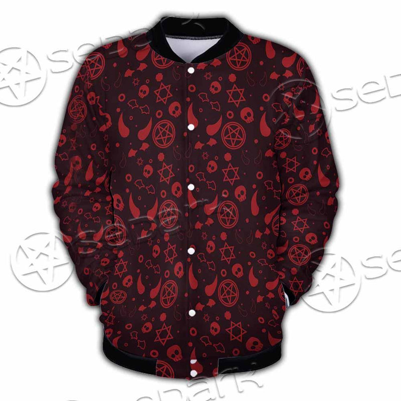 Pattern Red Demon SED-0937 Button Jacket