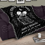 Gothic Skeleton Custom Name... SED-0941 Quilt