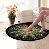 Magic Circle With Zodiacs SED-0942 Round Carpet