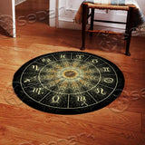 Magic Circle With Zodiacs SED-0942 Round Carpet