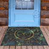 Satanic Pentagram Goat Head SED-0945 Door Mat