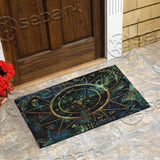 Satanic Pentagram Goat Head SED-0945 Door Mat
