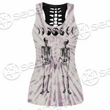 Moon Phase Skeleton SED-0949 Women Tank Top