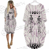 Moon Phase Skeleton SED-0949 Batwing Pocket Dress