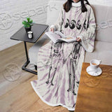 Moon Phase Skeleton SED-0949 Sleeved Blanket