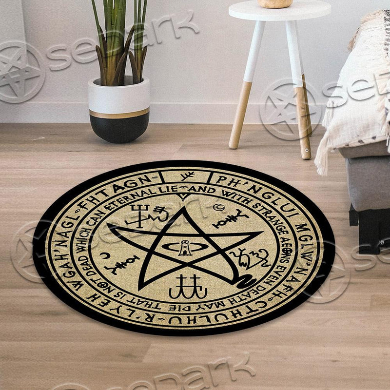 Sigil Of Cthulhu SED-0950 Round Carpet