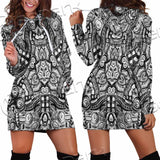 Illusion Pattern SED-0952 Hoodie Dress