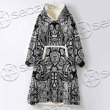 Illusion Pattern SED-0952 Oversized Sherpa Blanket Hoodie