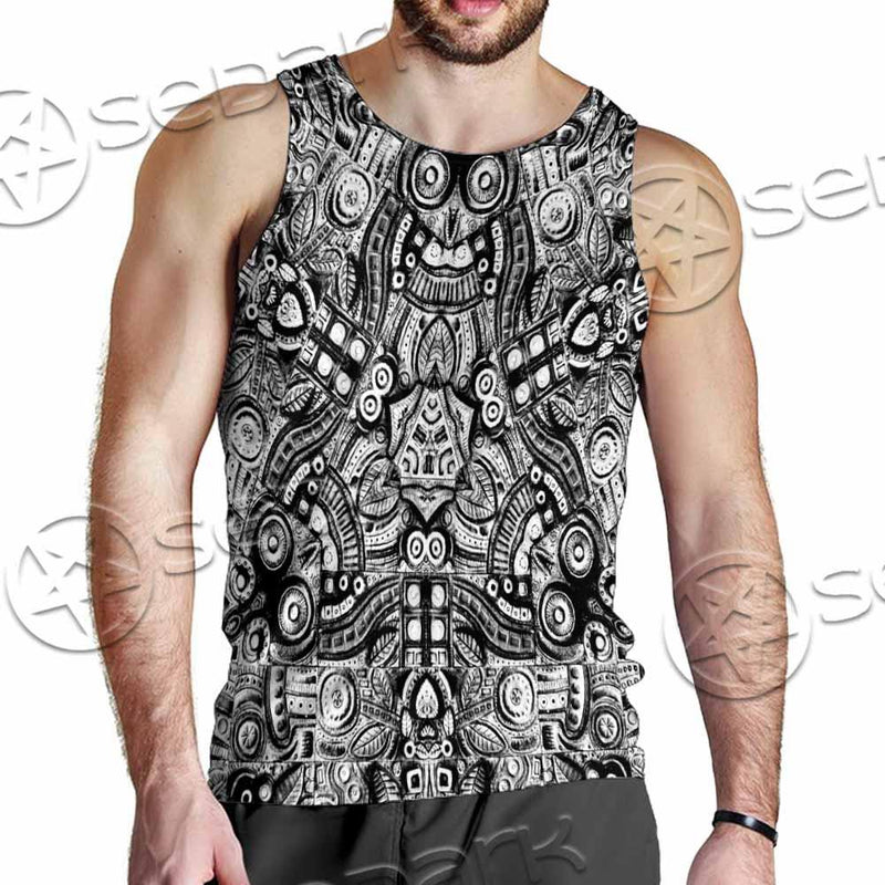 Illusion Pattern SED-0952 Men Tank-tops