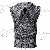 Illusion Pattern SED-0952 Zip Sleeveless Hoodie