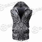 Illusion Pattern SED-0952 Zip Sleeveless Hoodie