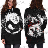 Dragon Yin Yang SED-0953 Hoodie Dress