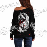 Dragon Yin Yang SED-0953 Off Shoulder Sweaters