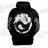 Dragon Yin Yang SED-0953 Hoodie & Zip Hoodie Raglan