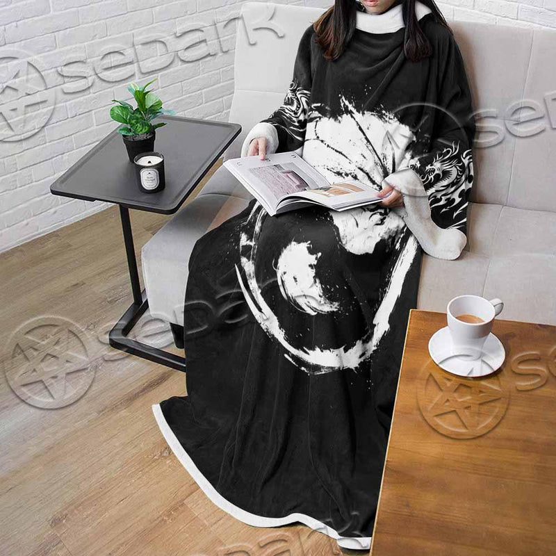 Dragon Yin Yang SED-0953 Sleeved Blanket