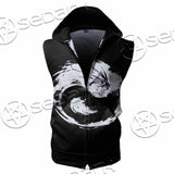 Dragon Yin Yang SED-0953 Zip Sleeveless Hoodie
