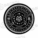 Satanic Occult Ouija Board SED-0961 Round Carpet