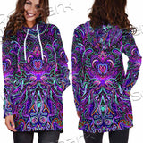 Psychedelic Hypnotic Shamanic Acidic Eye SED-0970 Hoodie Dress