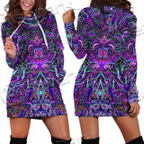 Psychedelic Hypnotic Shamanic Acidic Eye SED-0970 Hoodie Dress