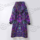 Psychedelic Hypnotic Shamanic Acidic Eye SED-0970 Oversized Sherpa Blanket Hoodie