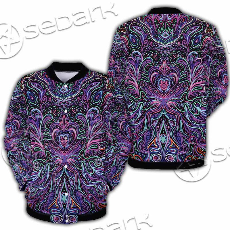 Psychedelic Hypnotic Shamanic Acidic Eye SED-0970 Button Jacket