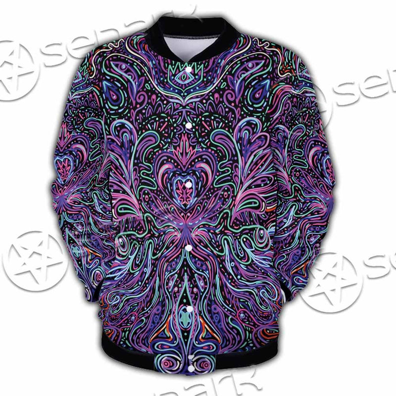 Psychedelic Hypnotic Shamanic Acidic Eye SED-0970 Button Jacket